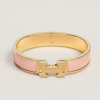 Smalle H Armband in Effen Emaille – Elegant en Innovatief