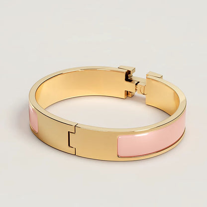 Smalle H Armband in Effen Emaille – Elegant en Innovatief
