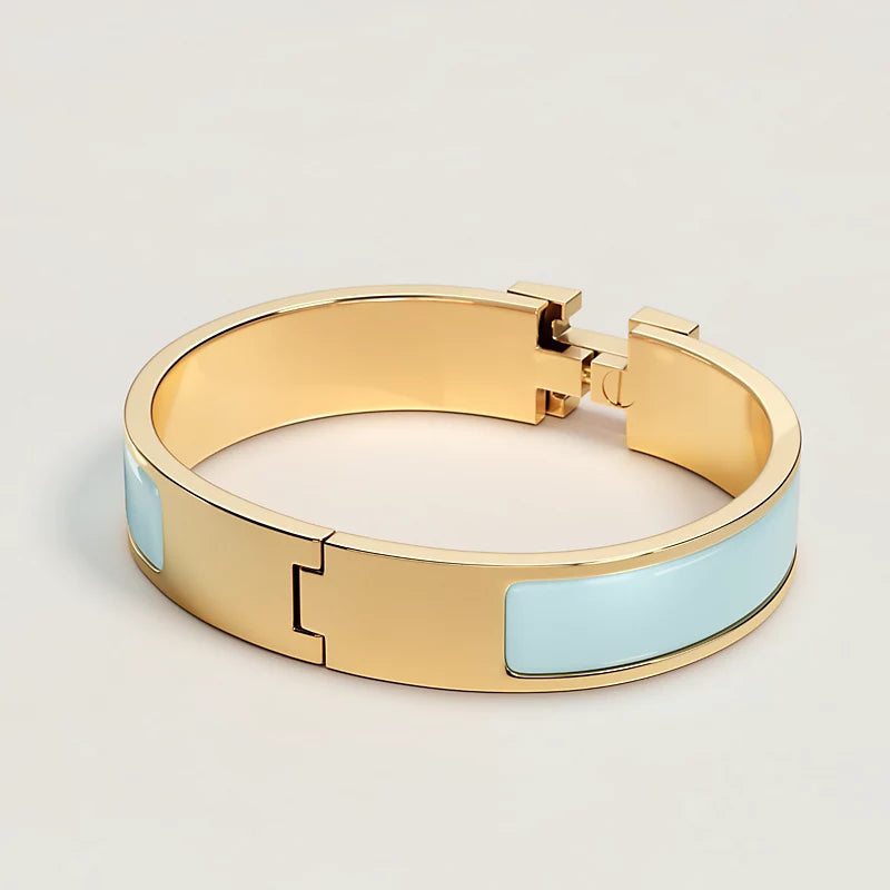 Smalle H Armband in Effen Emaille – Elegant en Innovatief