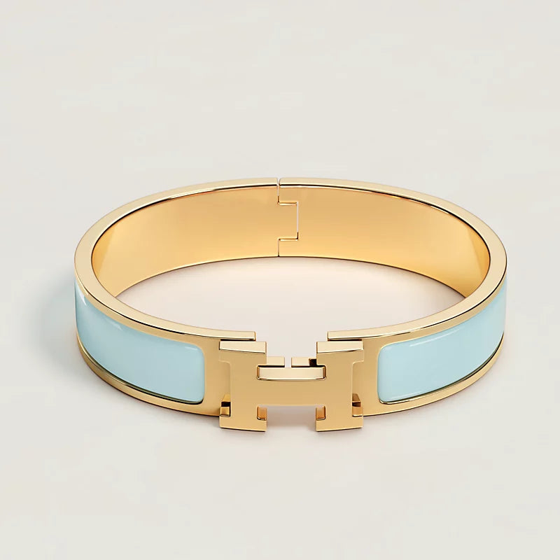 Smalle H Armband in Effen Emaille – Elegant en Innovatief